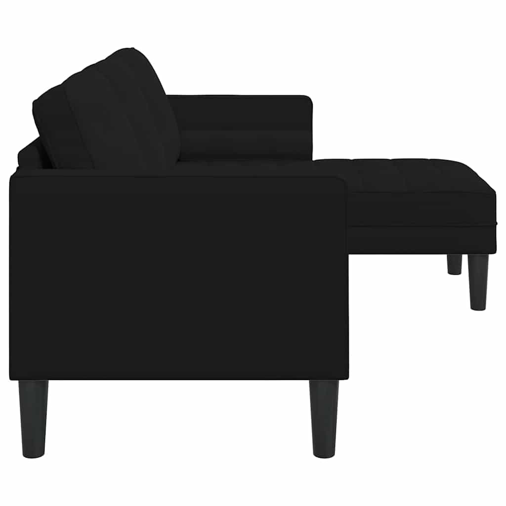 Ensemble de Canapés avec coussin Noir Polyester - XIOS