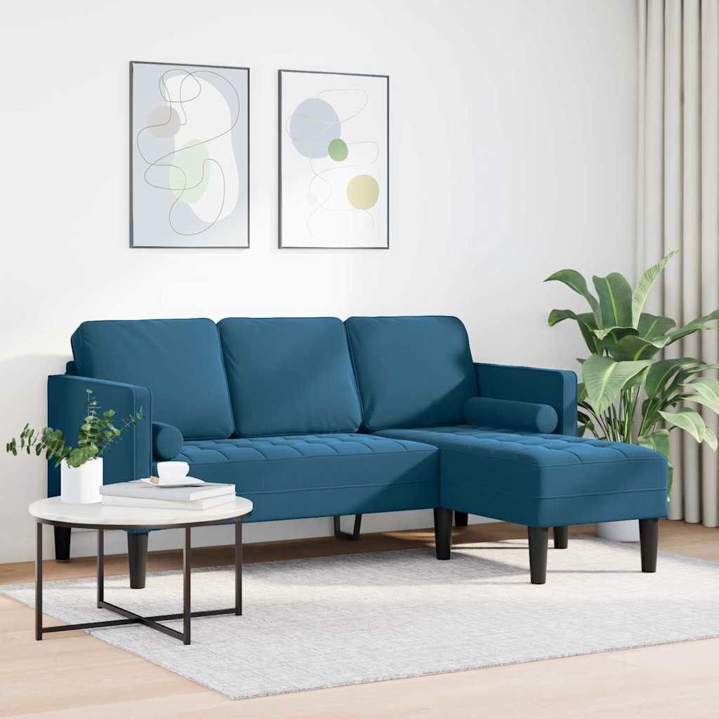 Ensemble de Canapés avec coussin Bleu Polyester - XIOS