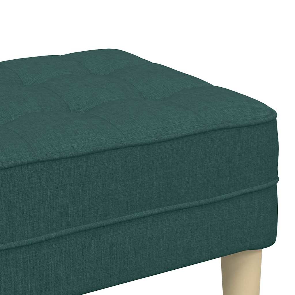 banc Vert foncé 113 x 57 x 39 cm tissu - XIOS