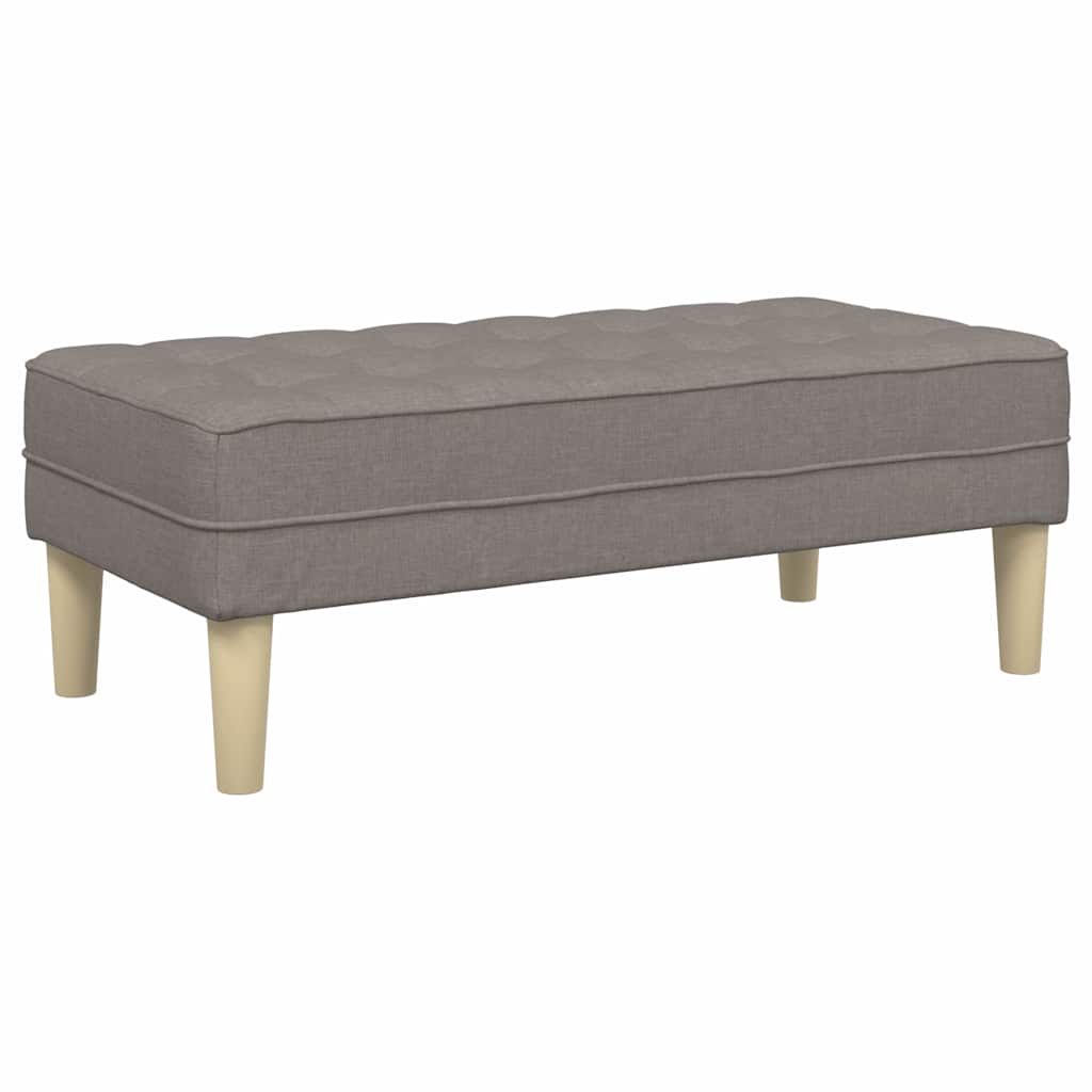 banc Taupe 113 x 57 x 39 cm tissu - XIOS