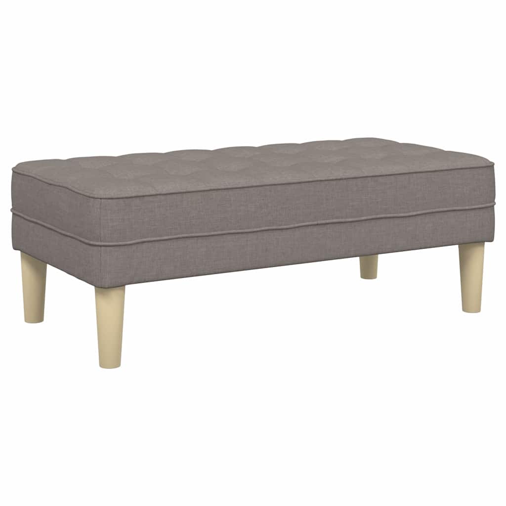 banc Taupe 113 x 57 x 39 cm tissu - XIOS