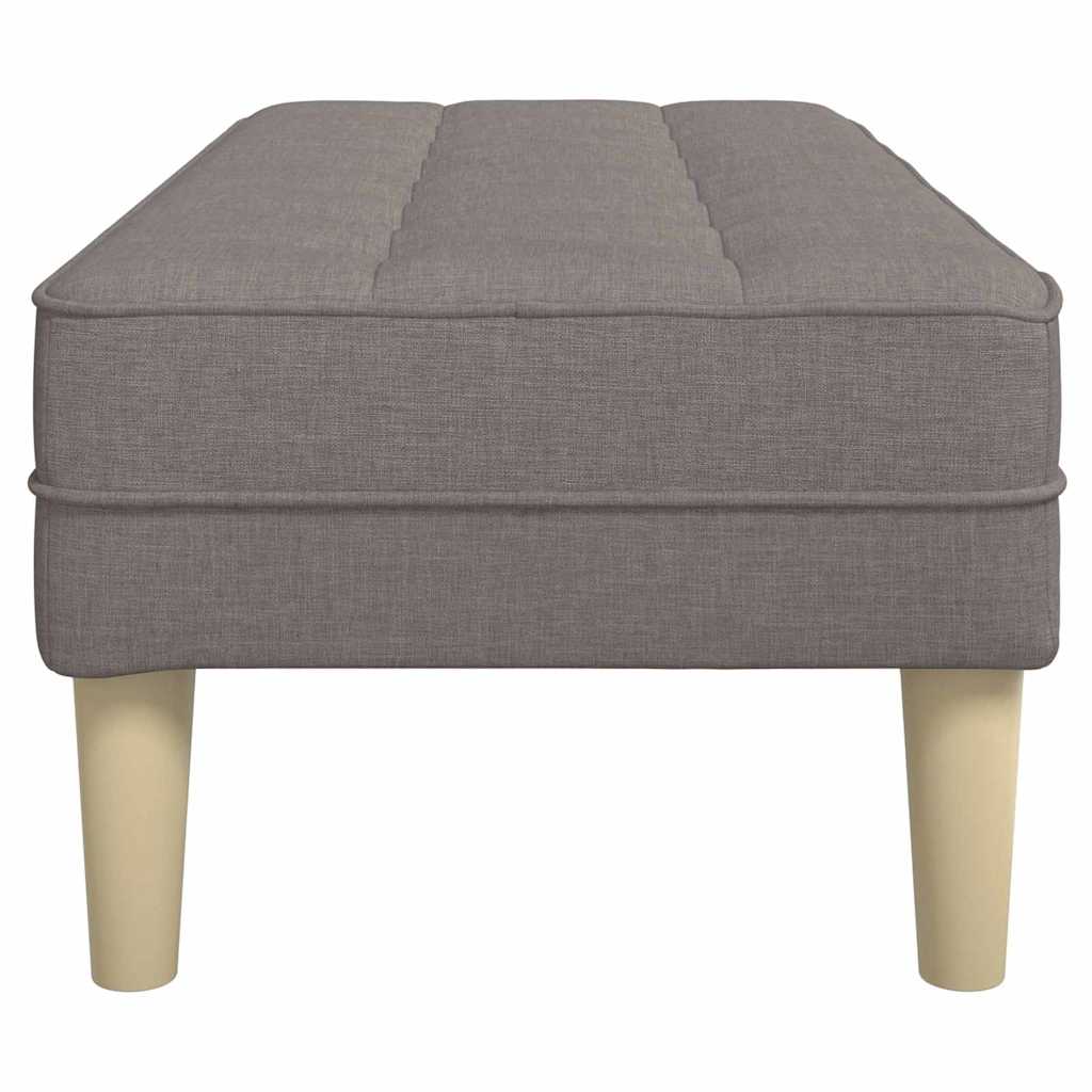 banc Taupe 113 x 57 x 39 cm tissu - XIOS