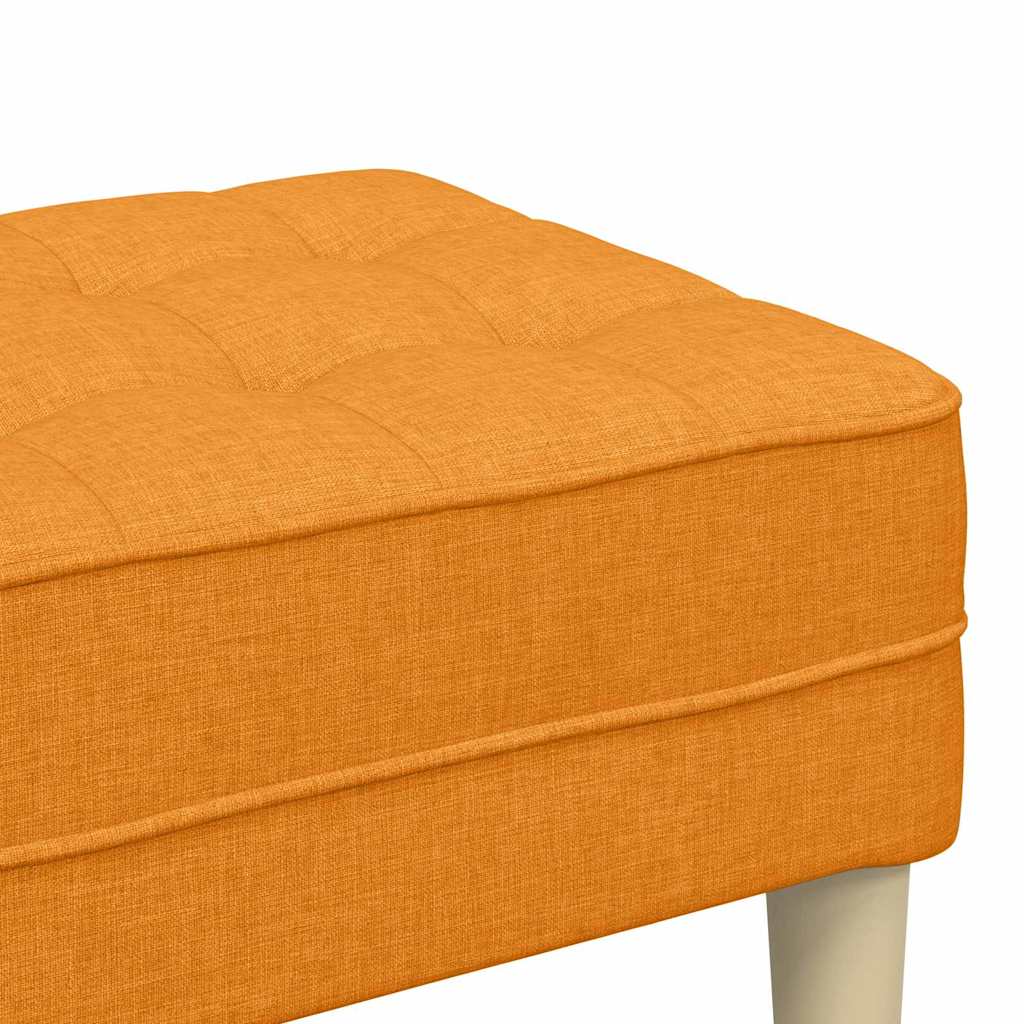 banc avec coussin Jaune foncé 113 x 57 x 39 cm tissu - XIOS