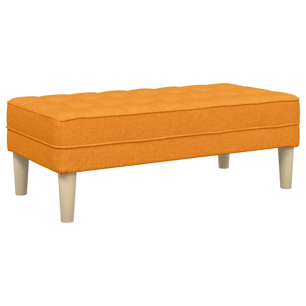 banc avec coussin Jaune foncé 113 x 57 x 39 cm tissu - XIOS