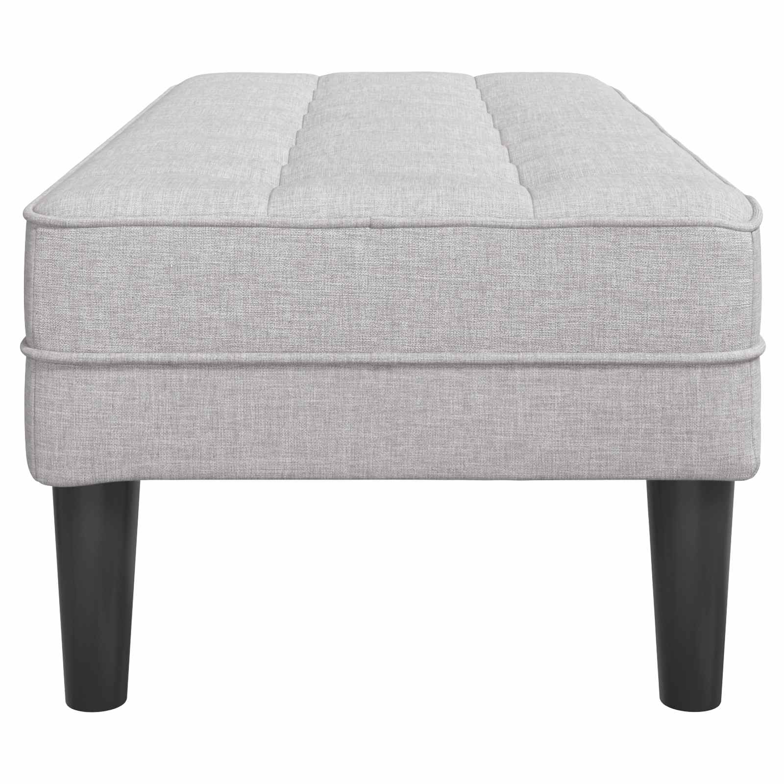 banc avec coussin Gris nuage 113 x 57 x 39 cm tissu - XIOS