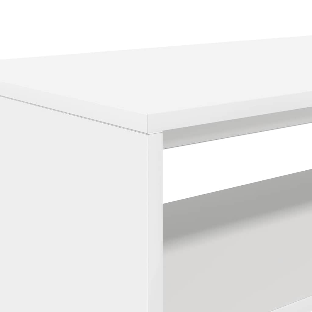 Meuble TV blanc 60x40x40 cm bois d'ingénierie - XIOS