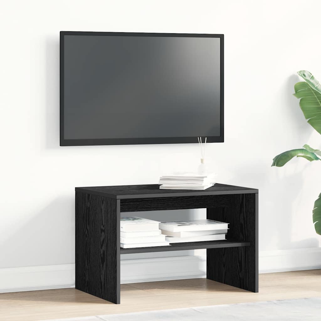 Meuble TV chêne noir 60x40x40 cm bois d'ingénierie - XIOS