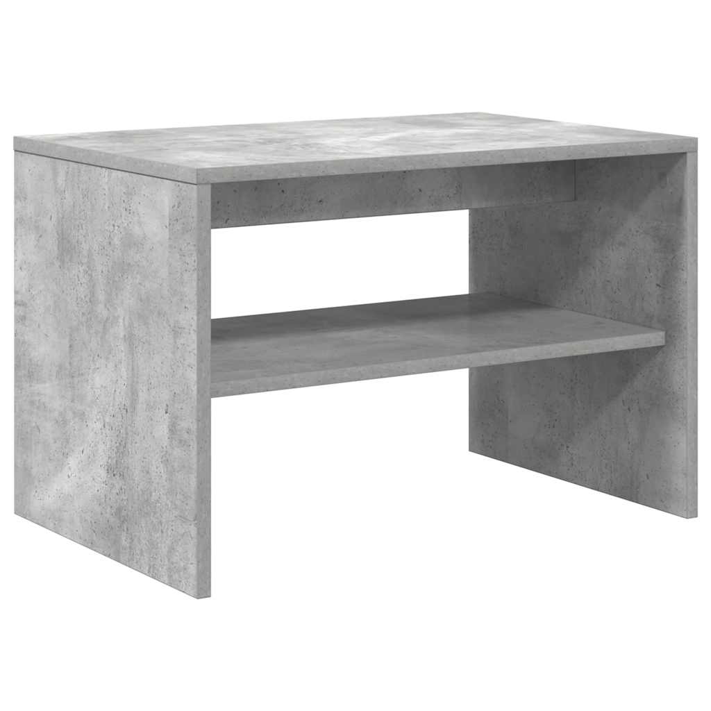 Meuble TV gris béton 60x40x40 cm bois d'ingénierie - XIOS
