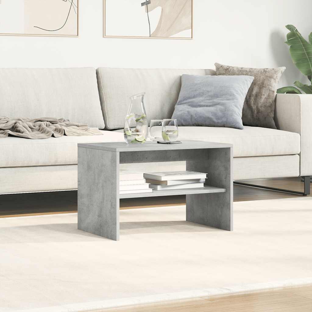 Meuble TV gris béton 60x40x40 cm bois d'ingénierie - XIOS