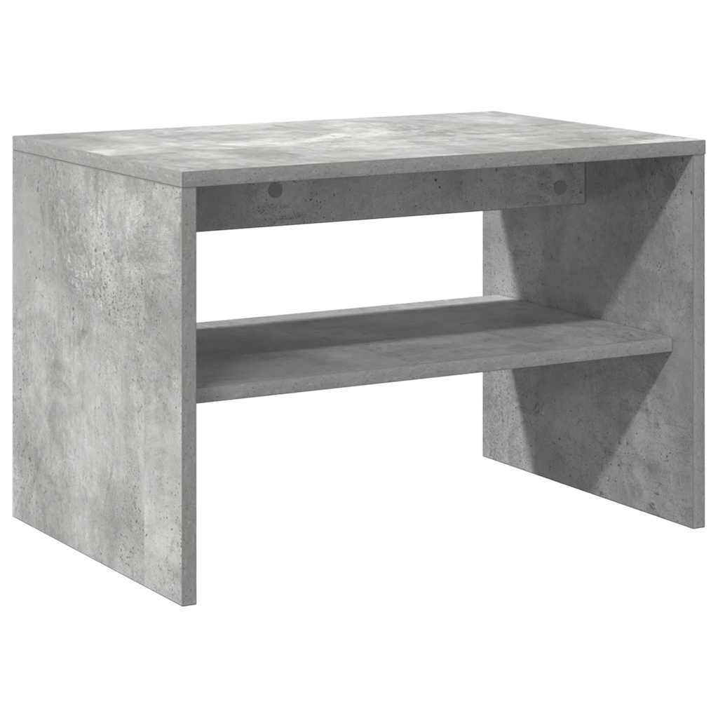 Meuble TV gris béton 60x40x40 cm bois d'ingénierie - XIOS
