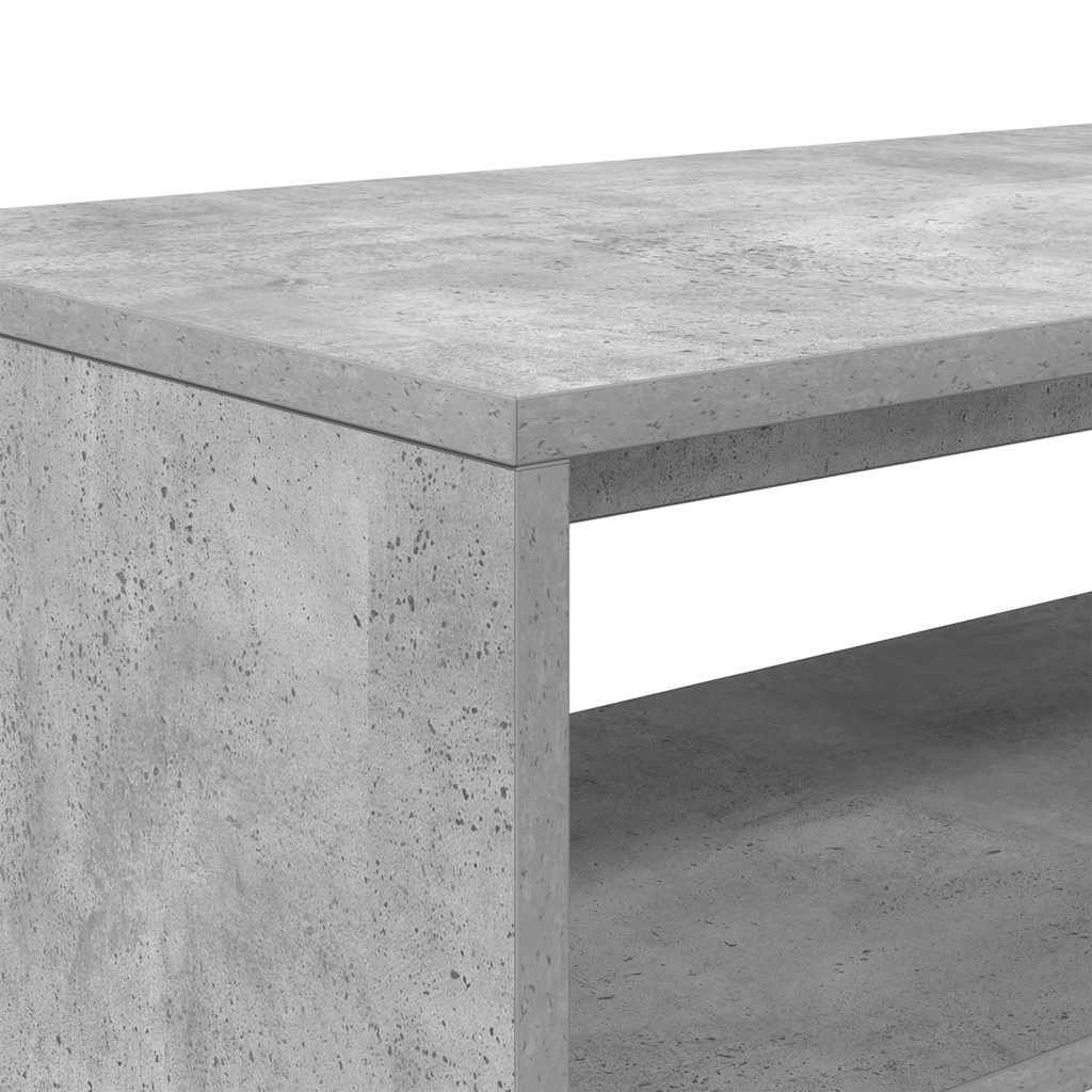 Meuble TV gris béton 60x40x40 cm bois d'ingénierie - XIOS