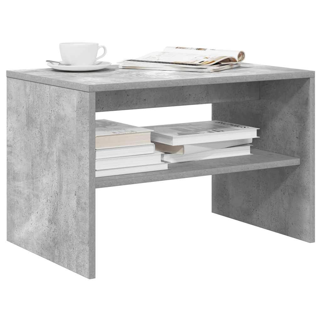 Meuble TV gris béton 60x40x40 cm bois d'ingénierie - XIOS
