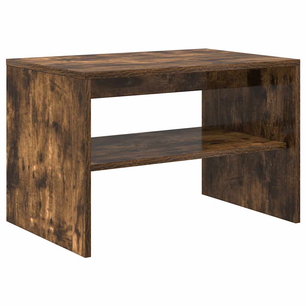 Meuble TV chêne fumé 60x40x40 cm bois d'ingénierie - XIOS