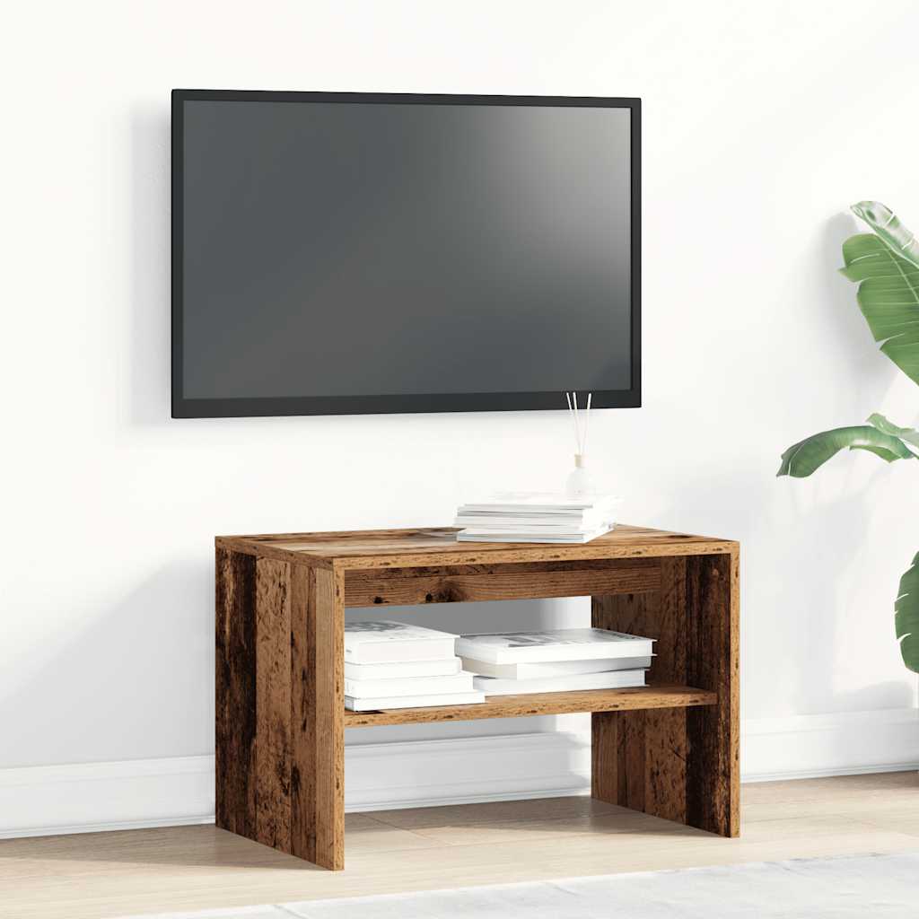 Meuble TV vieux bois 60x40x40 cm bois d'ingénierie - XIOS