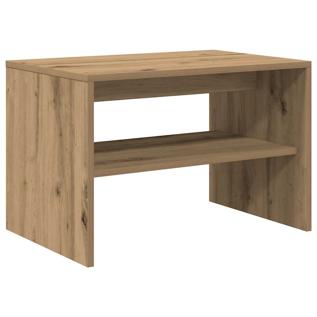 Meuble TV chêne artisanal 60x40x40 cm bois d'ingénierie - XIOS