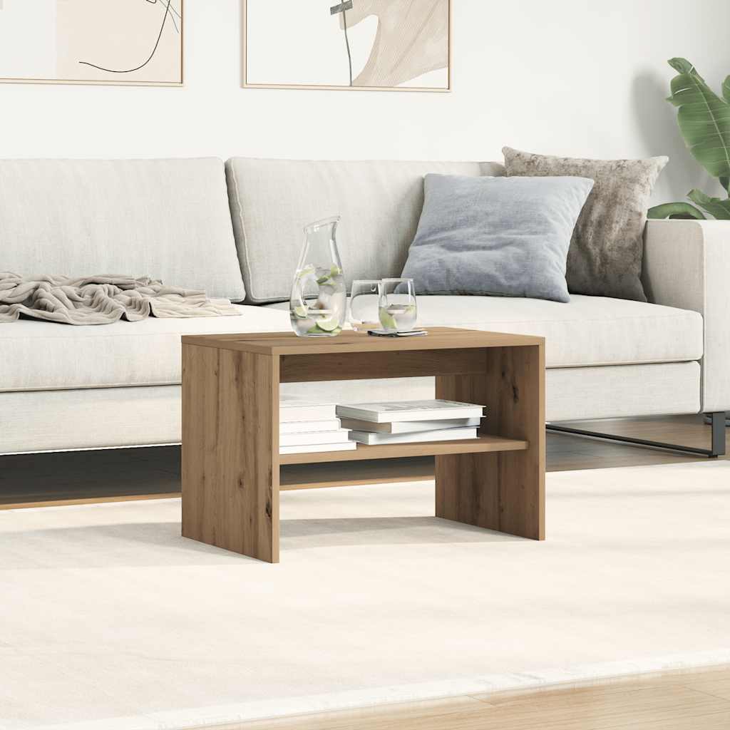 Meuble TV chêne artisanal 60x40x40 cm bois d'ingénierie - XIOS