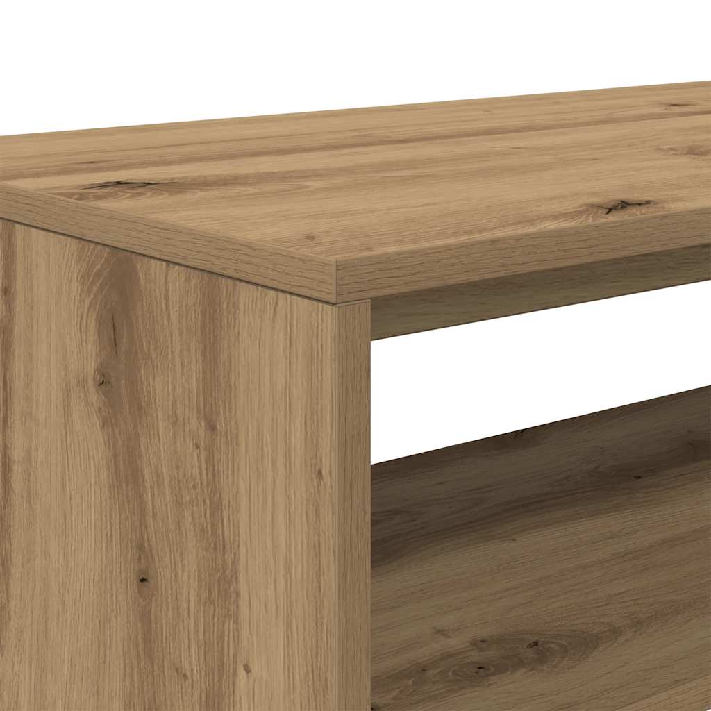 Meuble TV chêne artisanal 60x40x40 cm bois d'ingénierie - XIOS