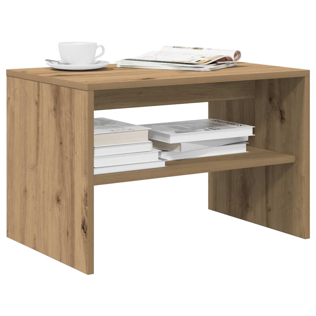 Meuble TV chêne artisanal 60x40x40 cm bois d'ingénierie - XIOS
