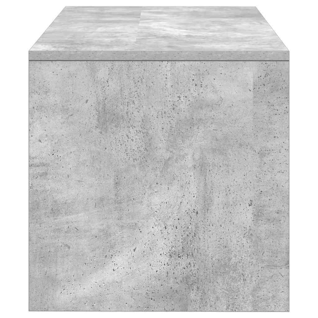 Meuble TV Gris cement 80 x 40 x 40 cm Aggloméré - XIOS