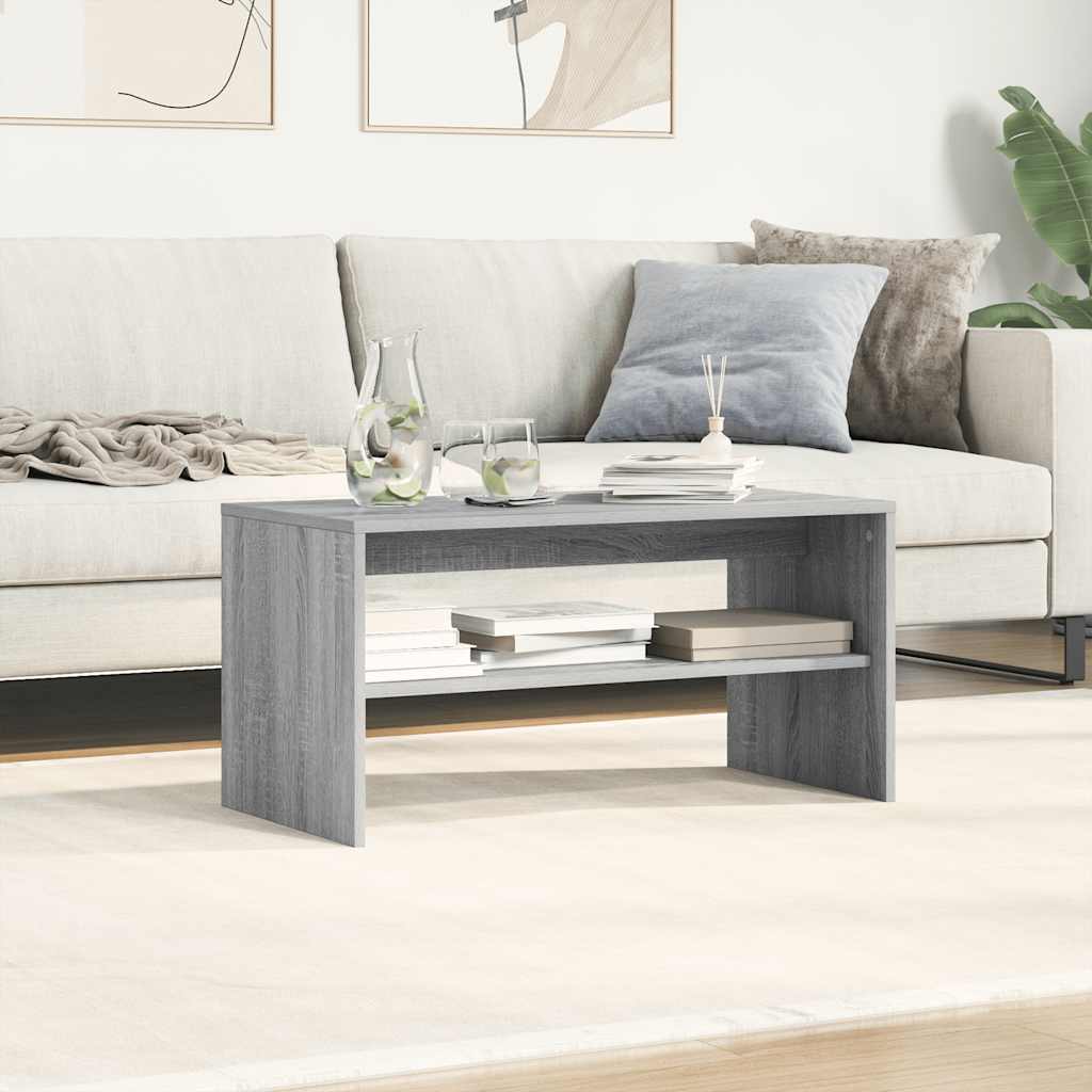 Meuble TV sonoma gris 80x40x40 cm bois d'ingénierie - XIOS