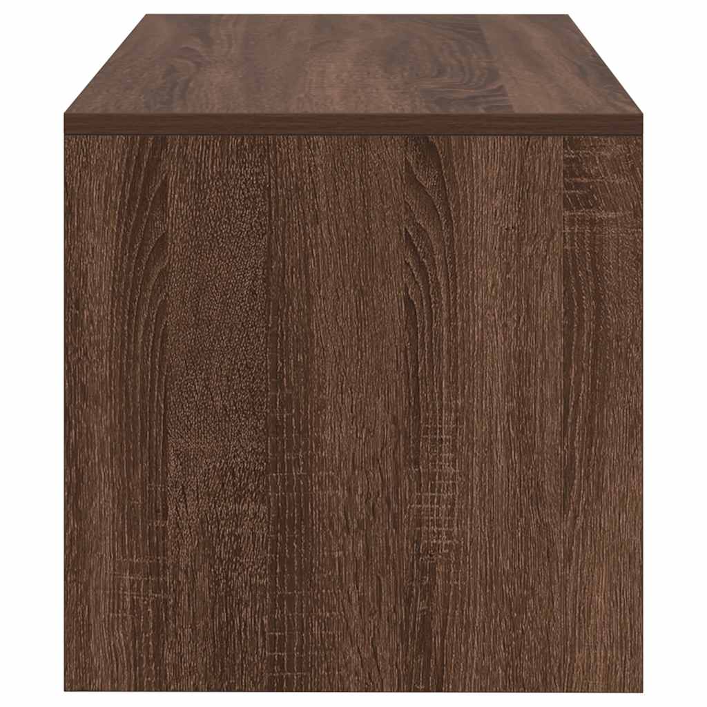 Meuble TV chêne marron 80x40x40 cm bois d'ingénierie - XIOS