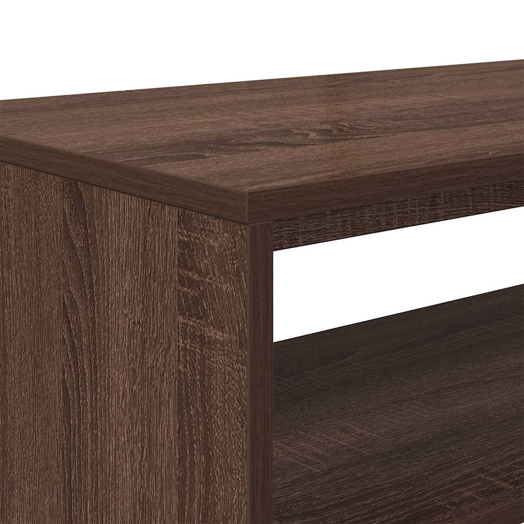 Meuble TV chêne marron 80x40x40 cm bois d'ingénierie - XIOS