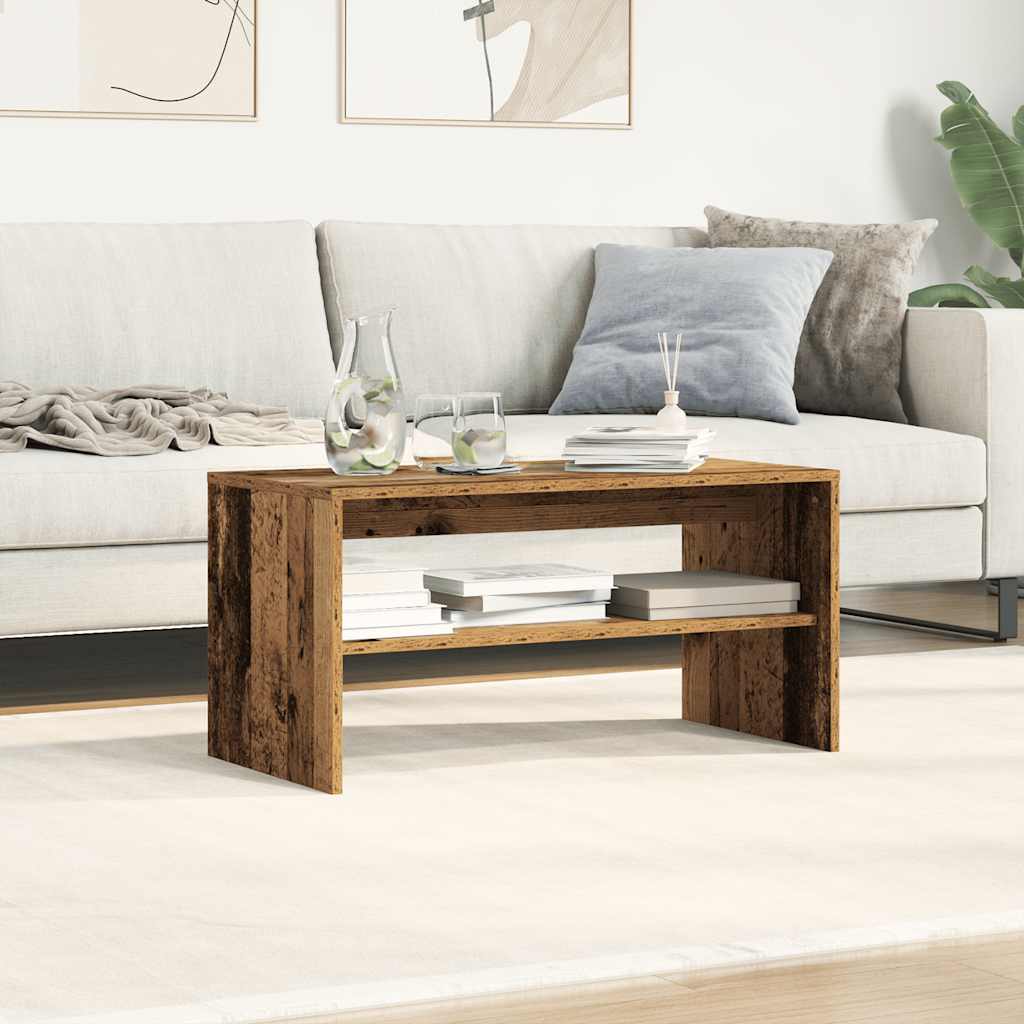Meuble TV vieux bois 80x40x40 cm bois d'ingénierie - XIOS