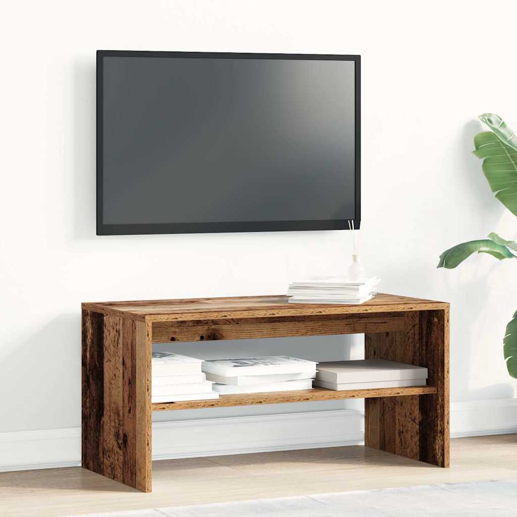 Meuble TV vieux bois 80x40x40 cm bois d'ingénierie - XIOS
