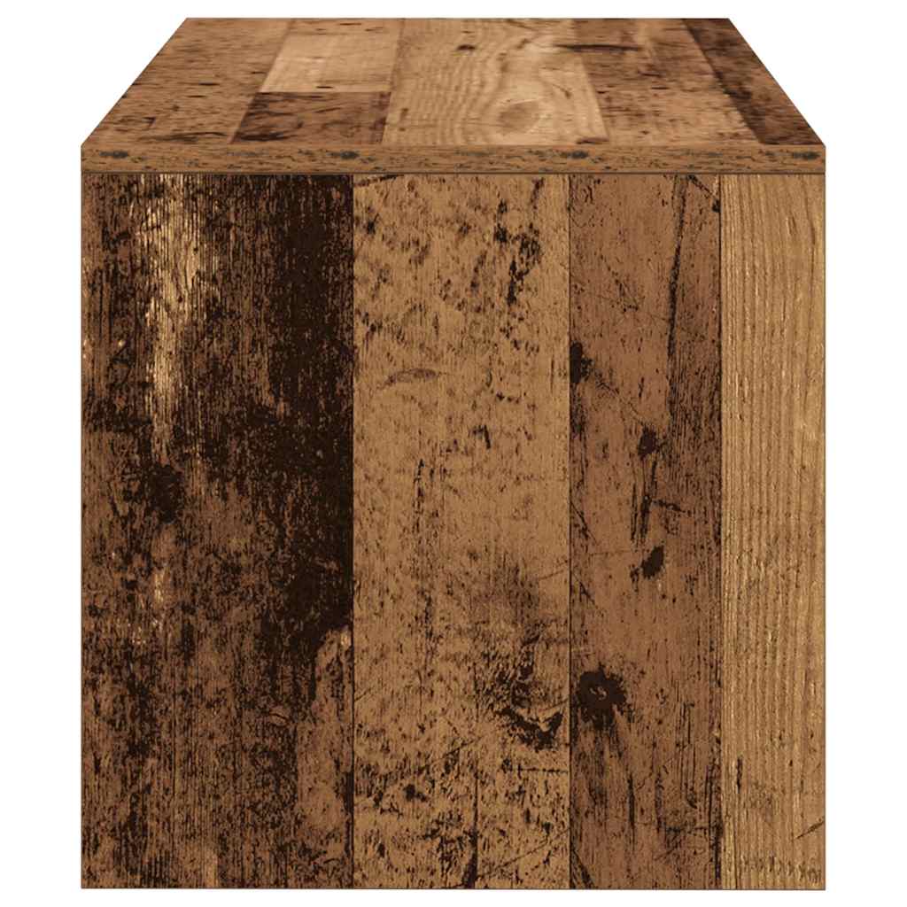 Meuble TV vieux bois 80x40x40 cm bois d'ingénierie - XIOS