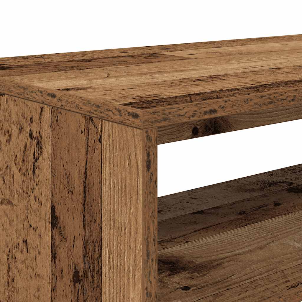 Meuble TV vieux bois 80x40x40 cm bois d'ingénierie - XIOS