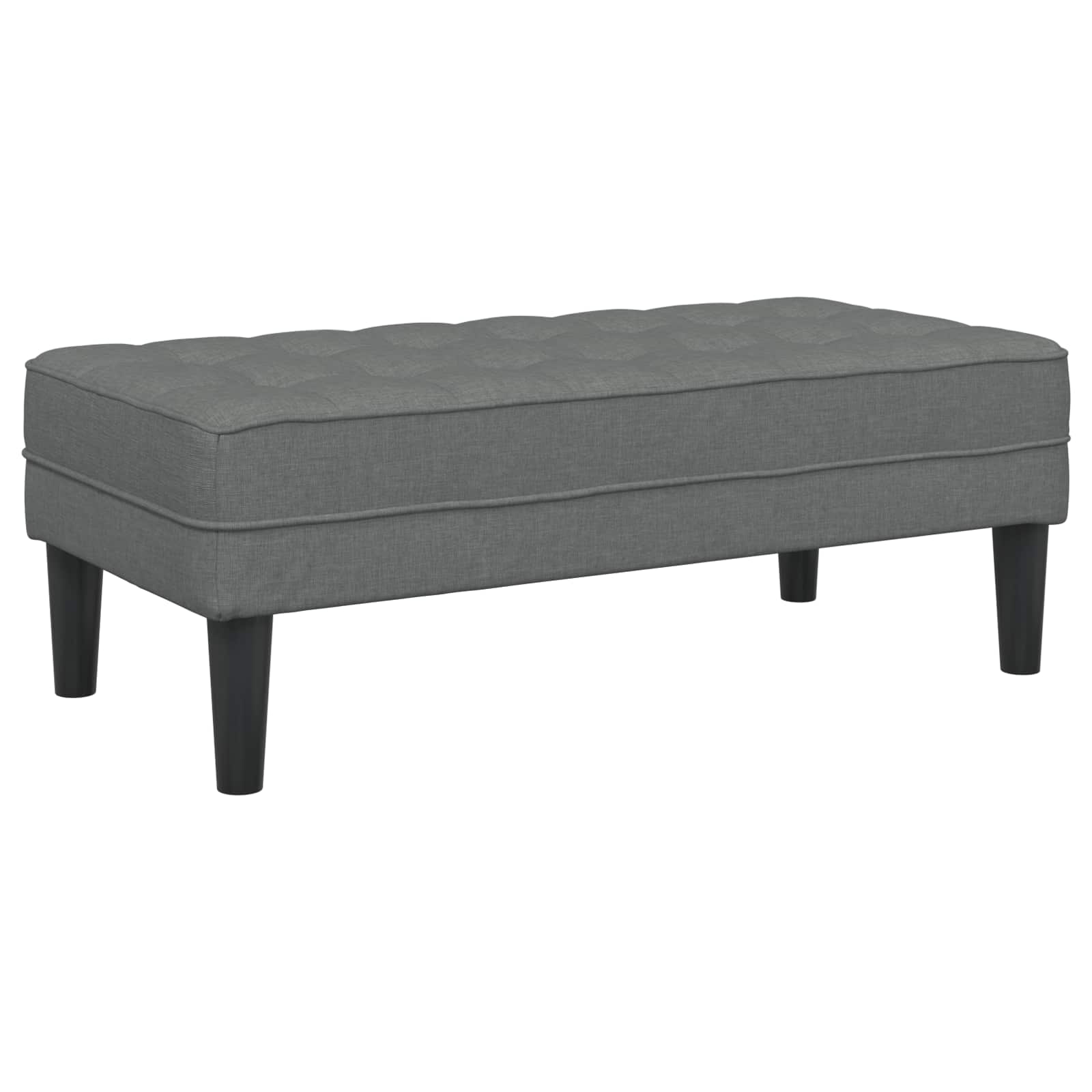 Ensemble de Canapés avec coussin 2 pcs Gris foncé Polyester - XIOS