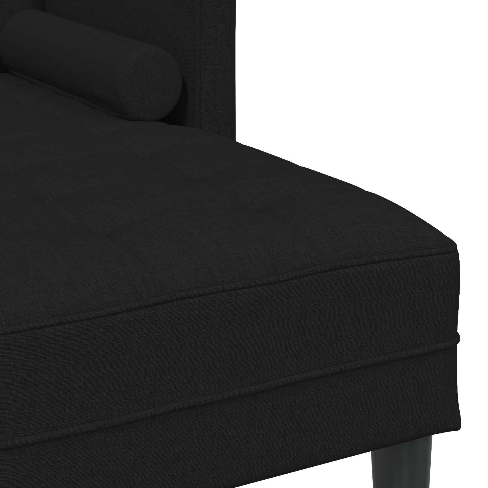 Ensemble de Canapés avec coussin 2 pcs Noir Polyester - XIOS