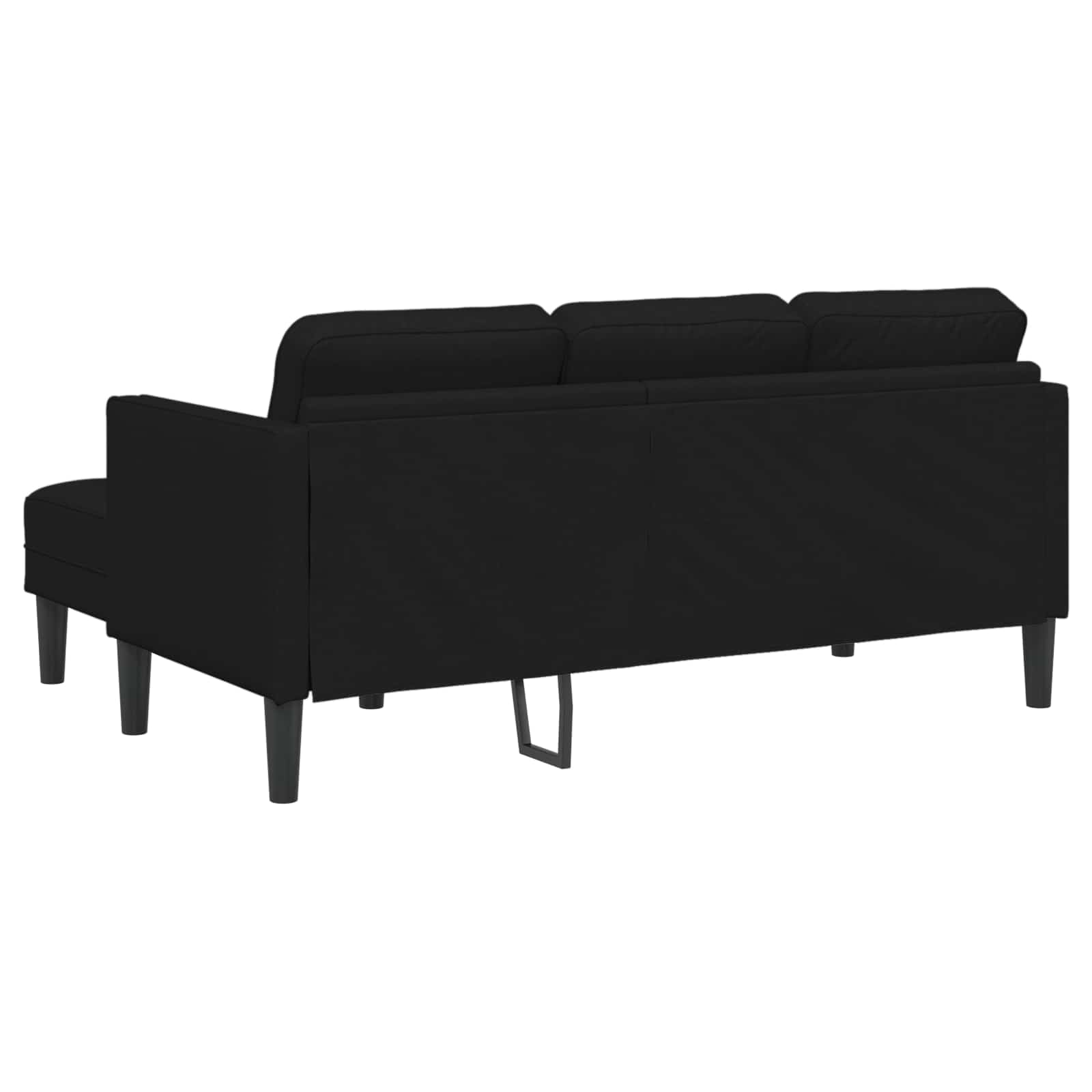 Ensemble de Canapés avec coussin 2 pcs Noir Polyester - XIOS