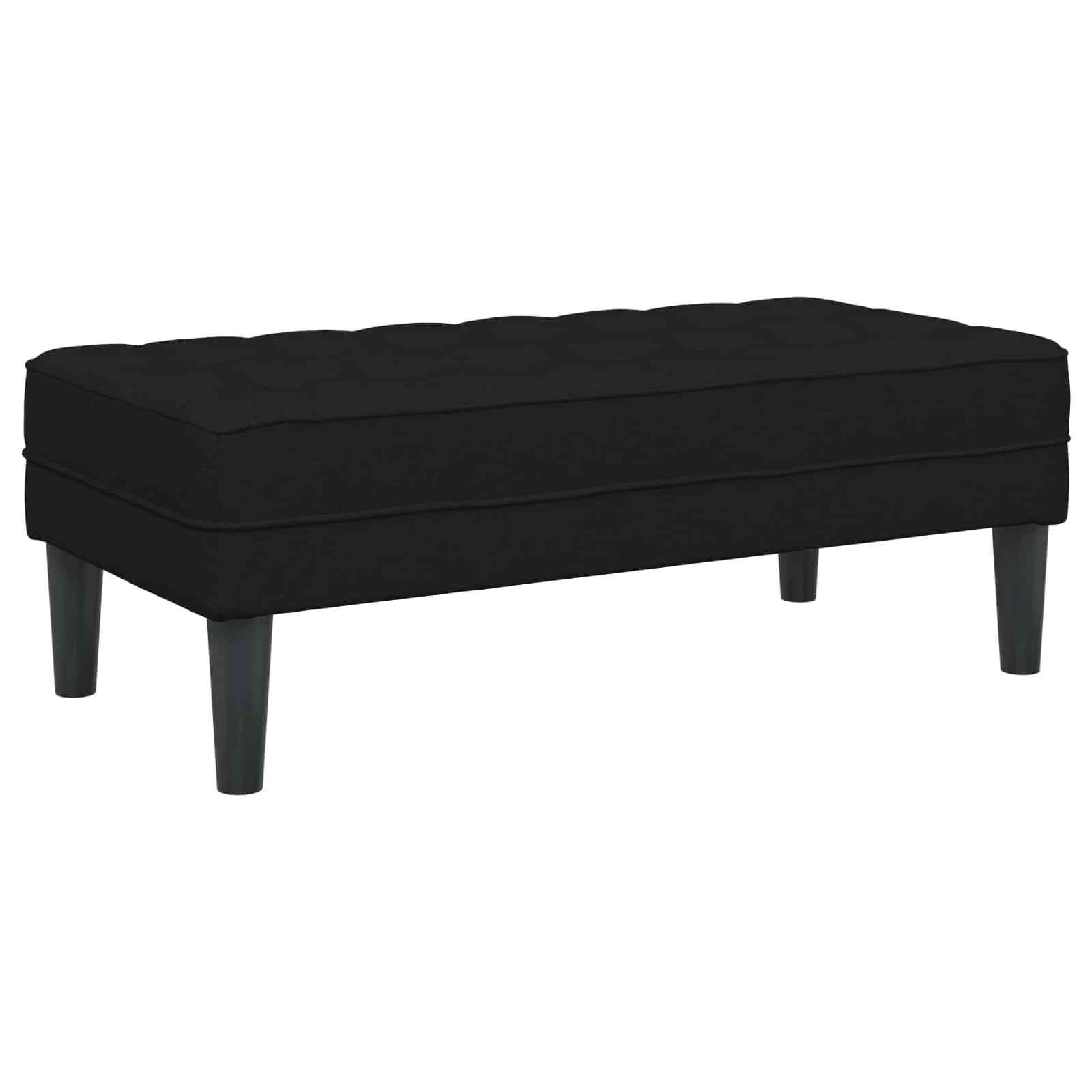 Ensemble de Canapés avec coussin 2 pcs Noir Polyester - XIOS