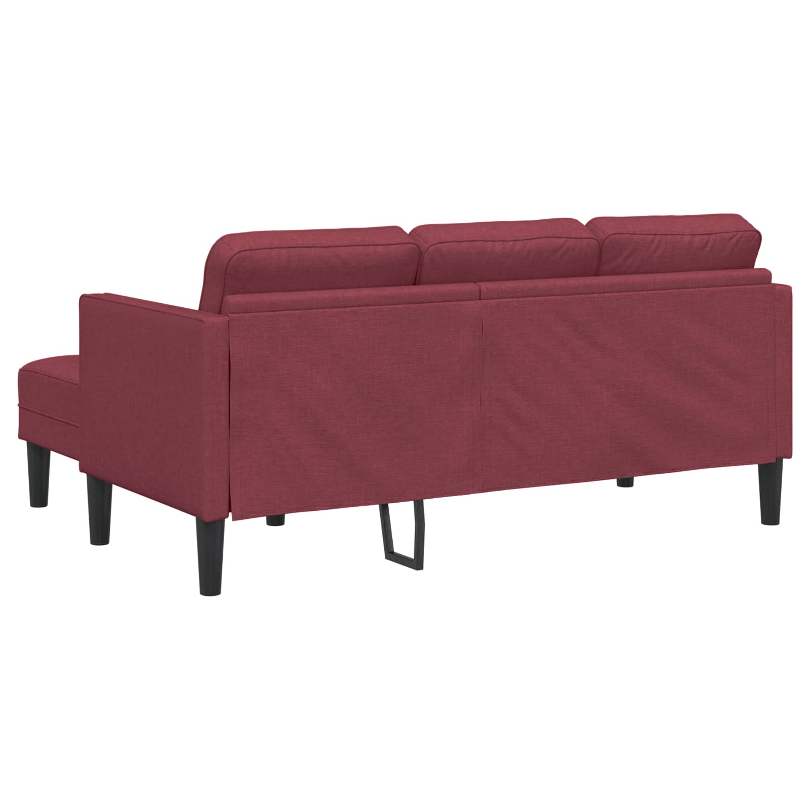 Ensemble de Canapés avec coussin 2 pcs Bordeaux Polyester - XIOS
