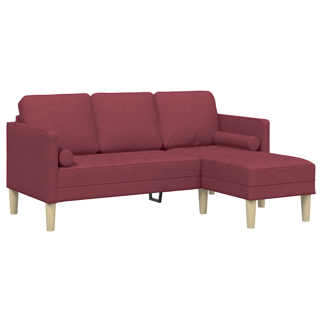 Ensemble de Canapés 2 pcs Rouge bordeaux 173 x 131 x 67 cm - XIOS
