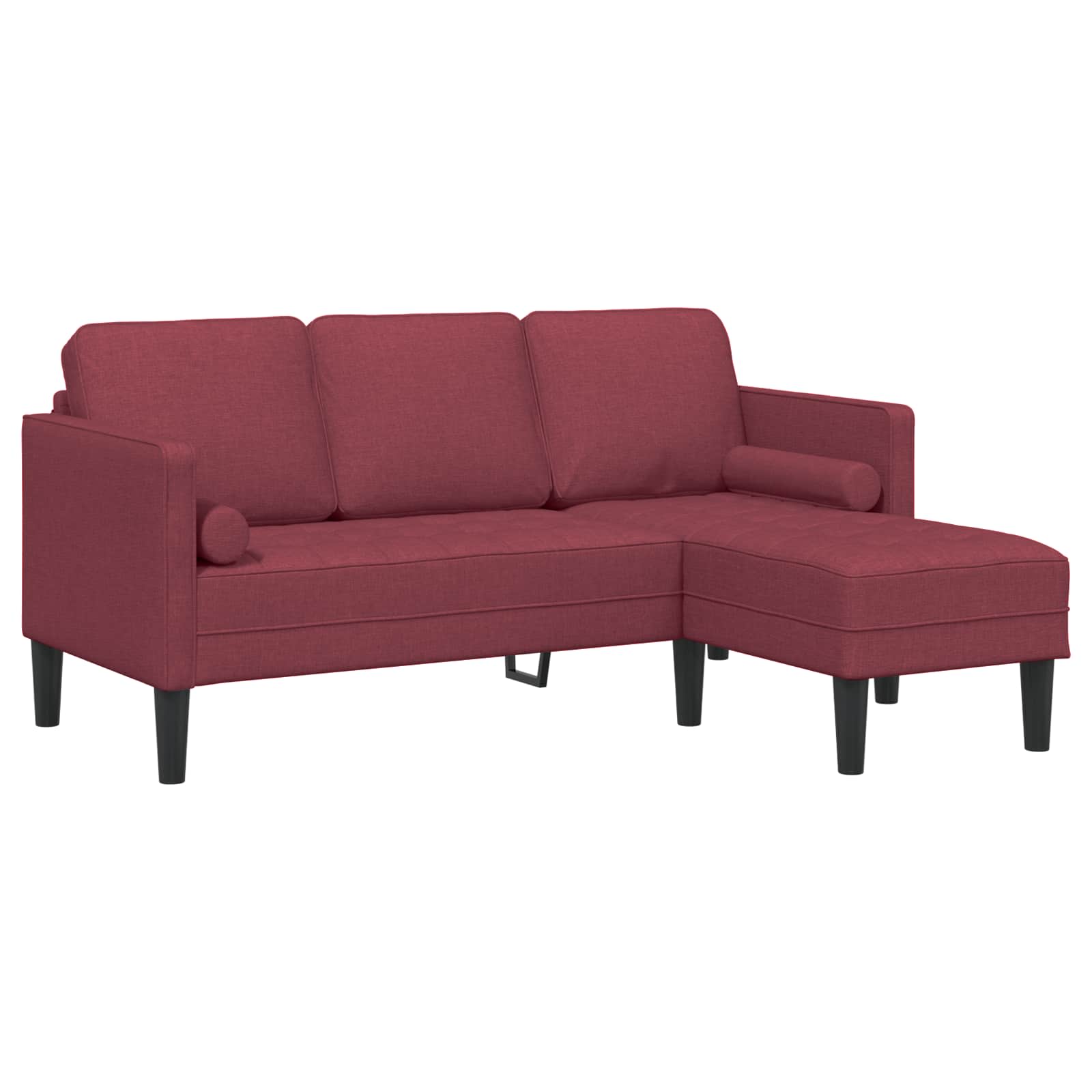 Ensemble de Canapés avec coussin 2 pcs Bordeaux Polyester - XIOS