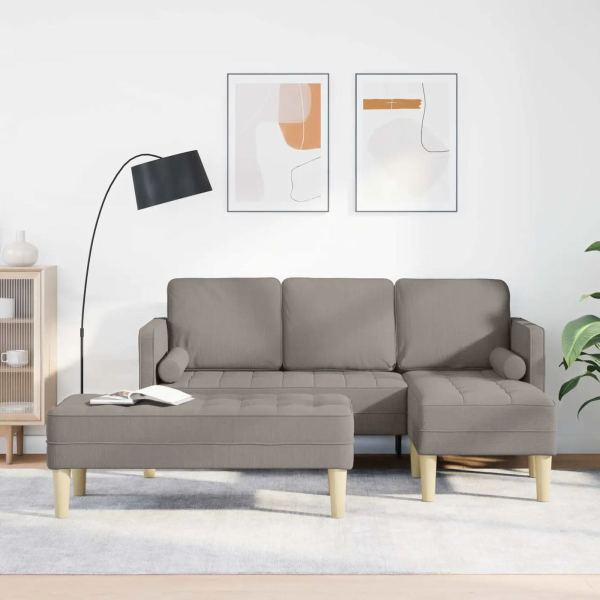 Ensemble de Canapés 2 pc Taupe Polyester - XIOS