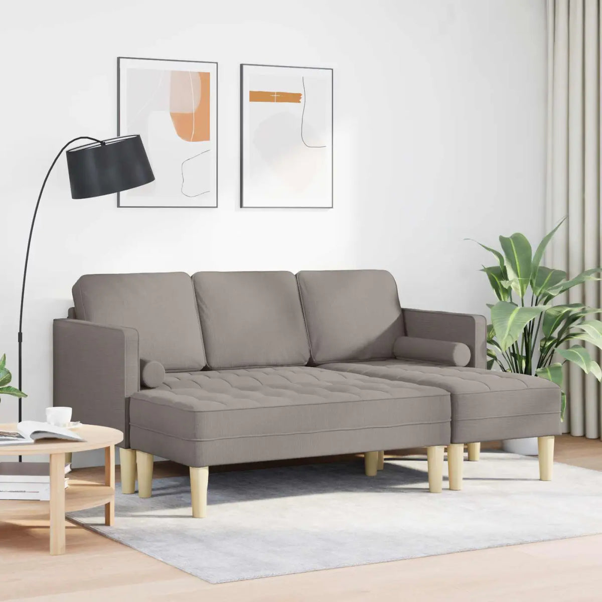 Ensemble de Canapés 2 pc Taupe Polyester - XIOS