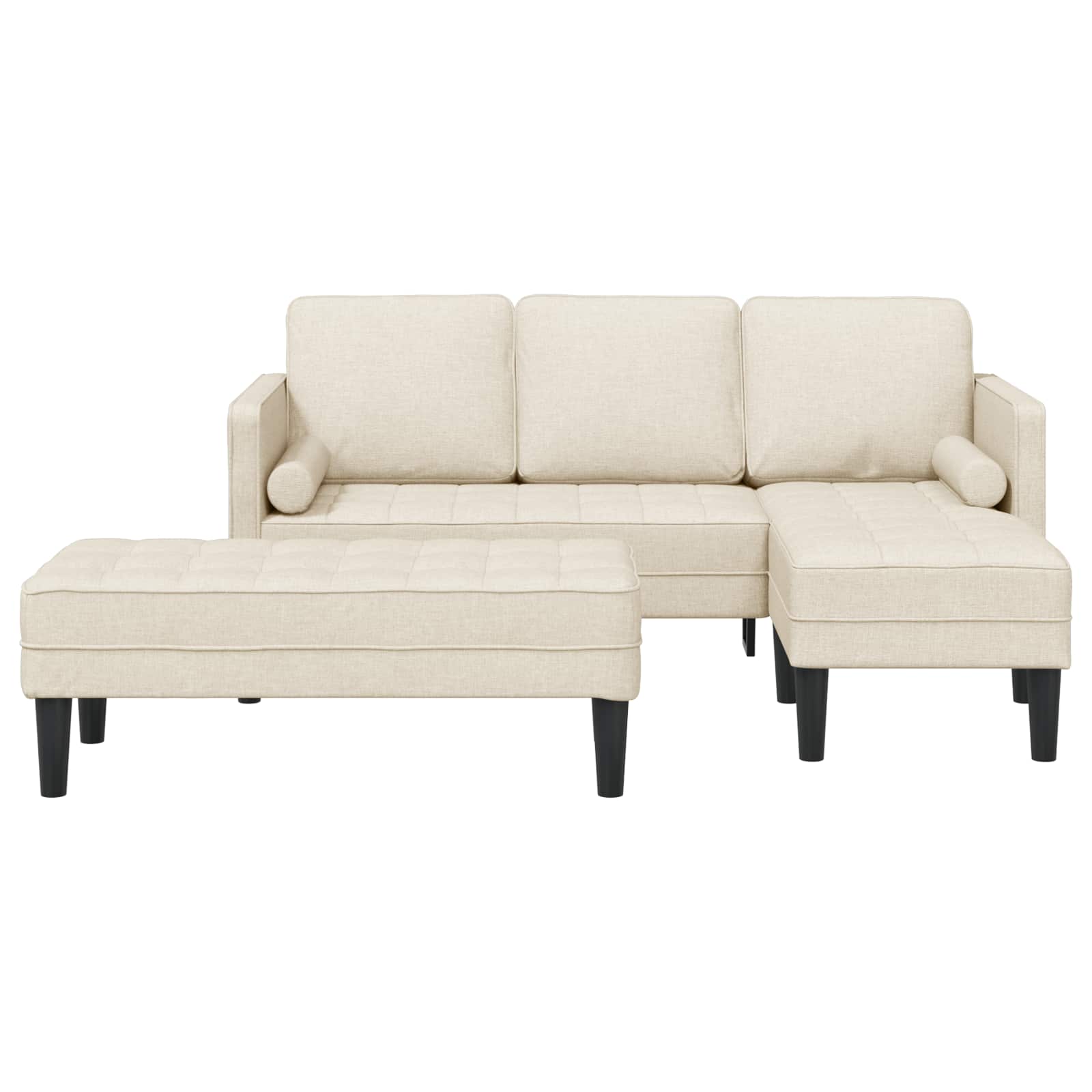 Ensemble de Canapés avec coussin 2 pcs Lin Polyester - XIOS