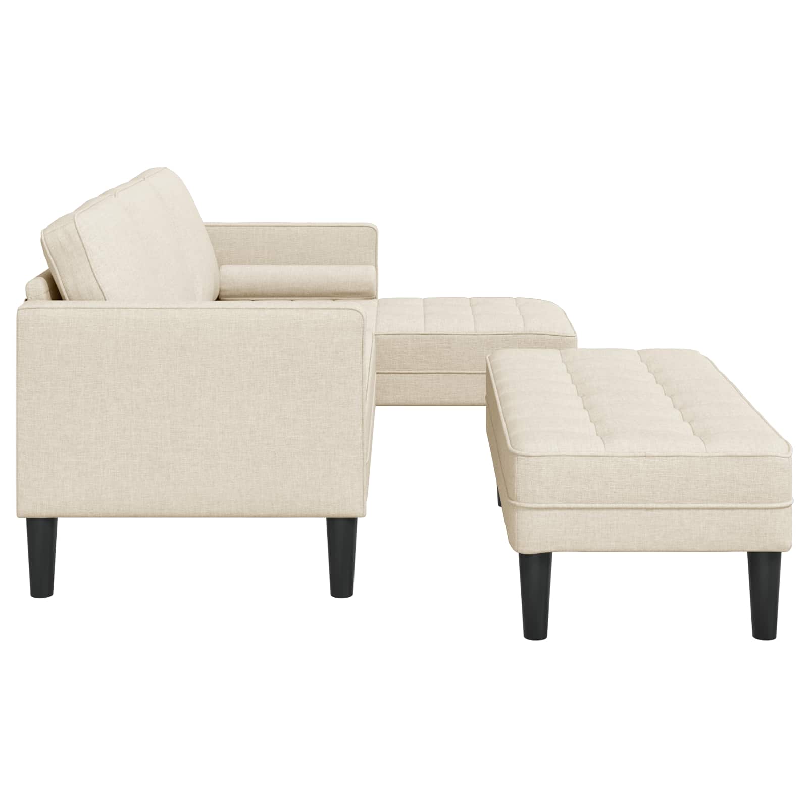 Ensemble de Canapés avec coussin 2 pcs Lin Polyester - XIOS