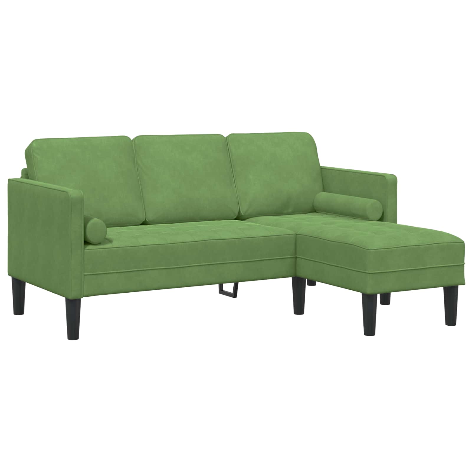 Ensemble de Canapés avec coussin 2 pcs Vert clair Polyester - XIOS