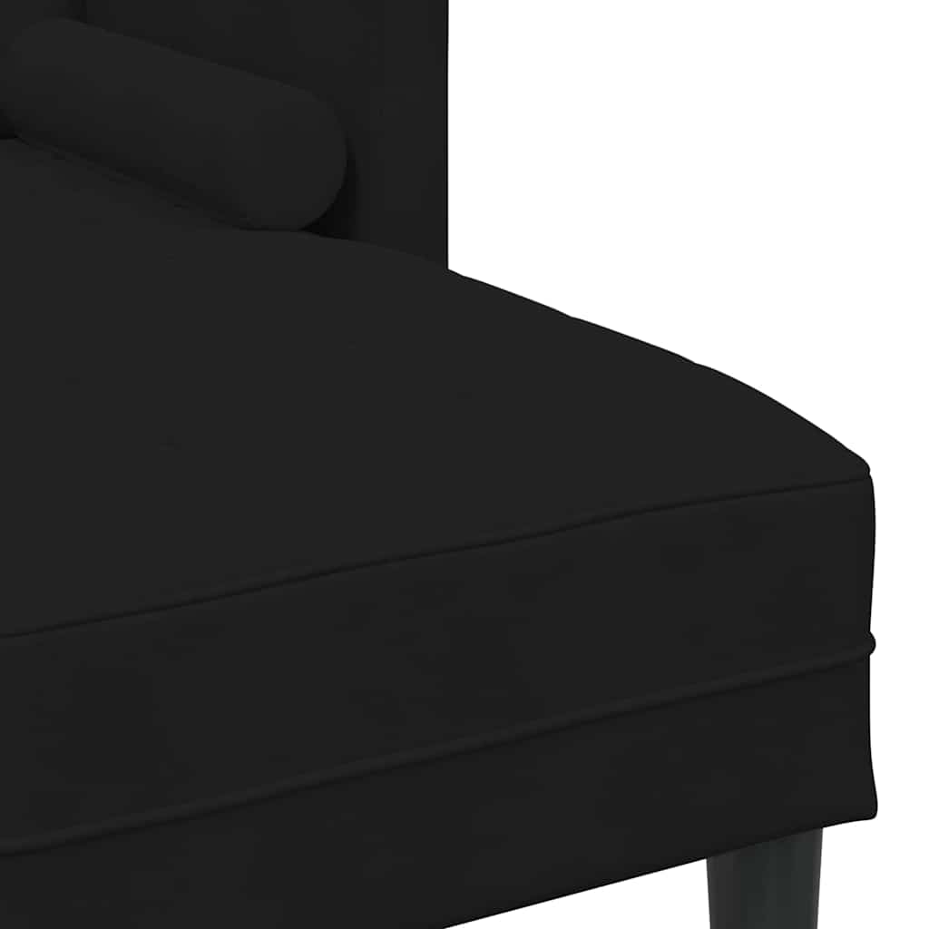 Ensemble de Canapés avec coussin 2 pcs Noir Polyester - XIOS
