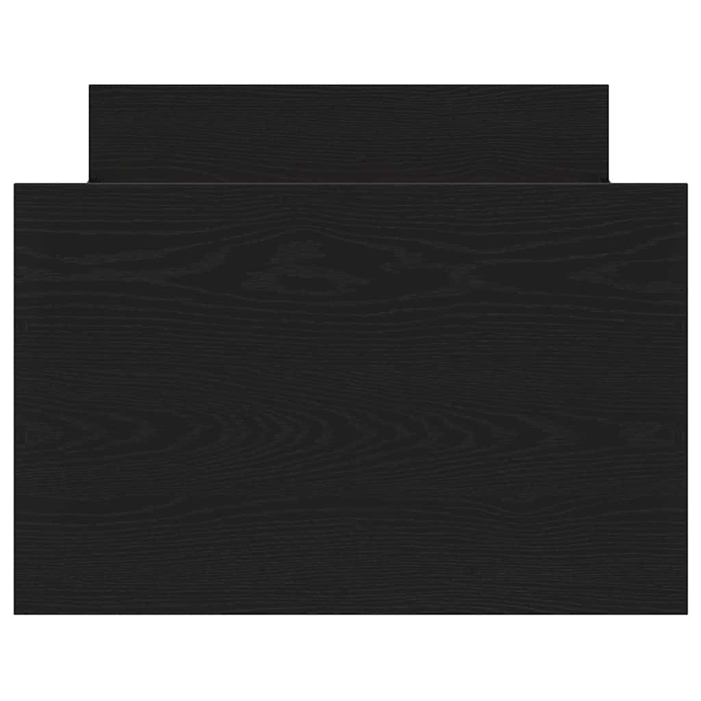Cadre de lit Chêne noir 75 x 190 cm Bois d'ingénierie - XIOS