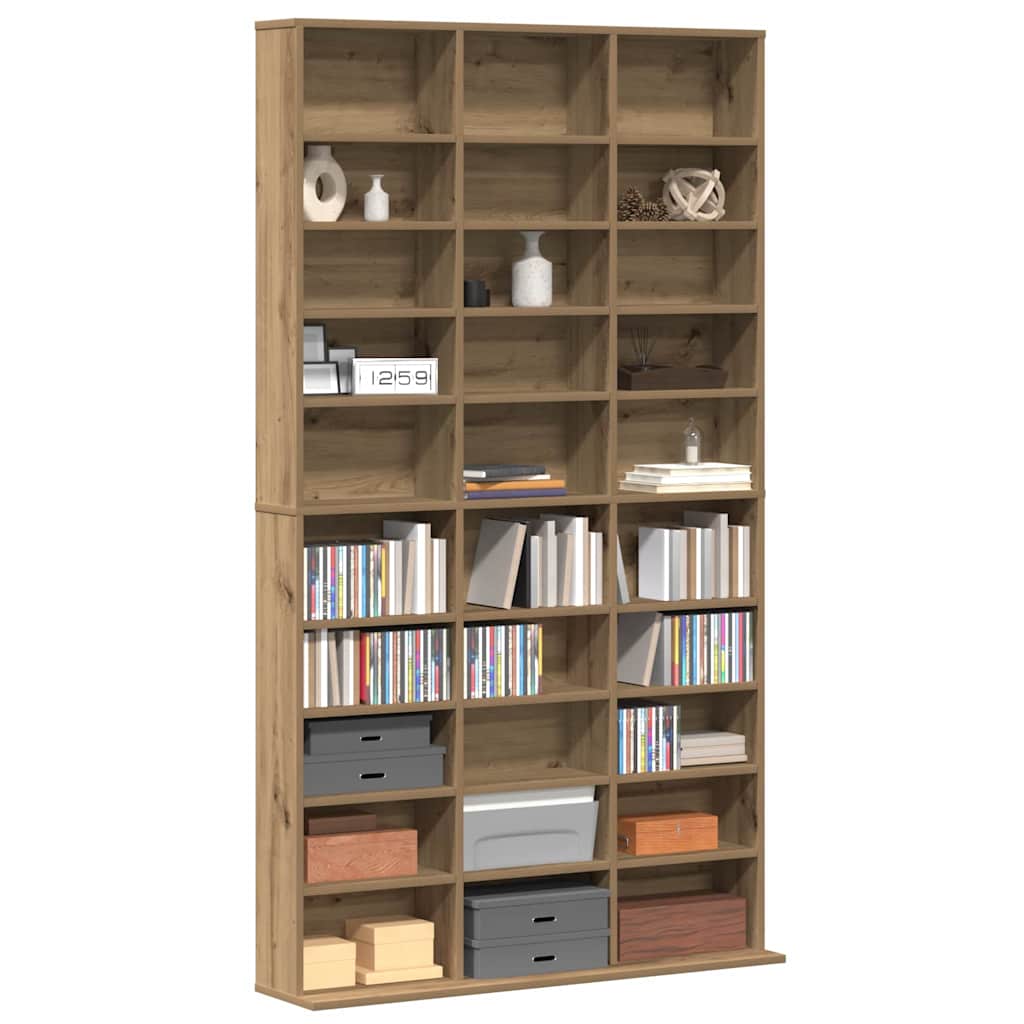 Meuble CD chêne artisanal 101 x 23 x 177.5 cm Bois d'ingénierie - XIOS