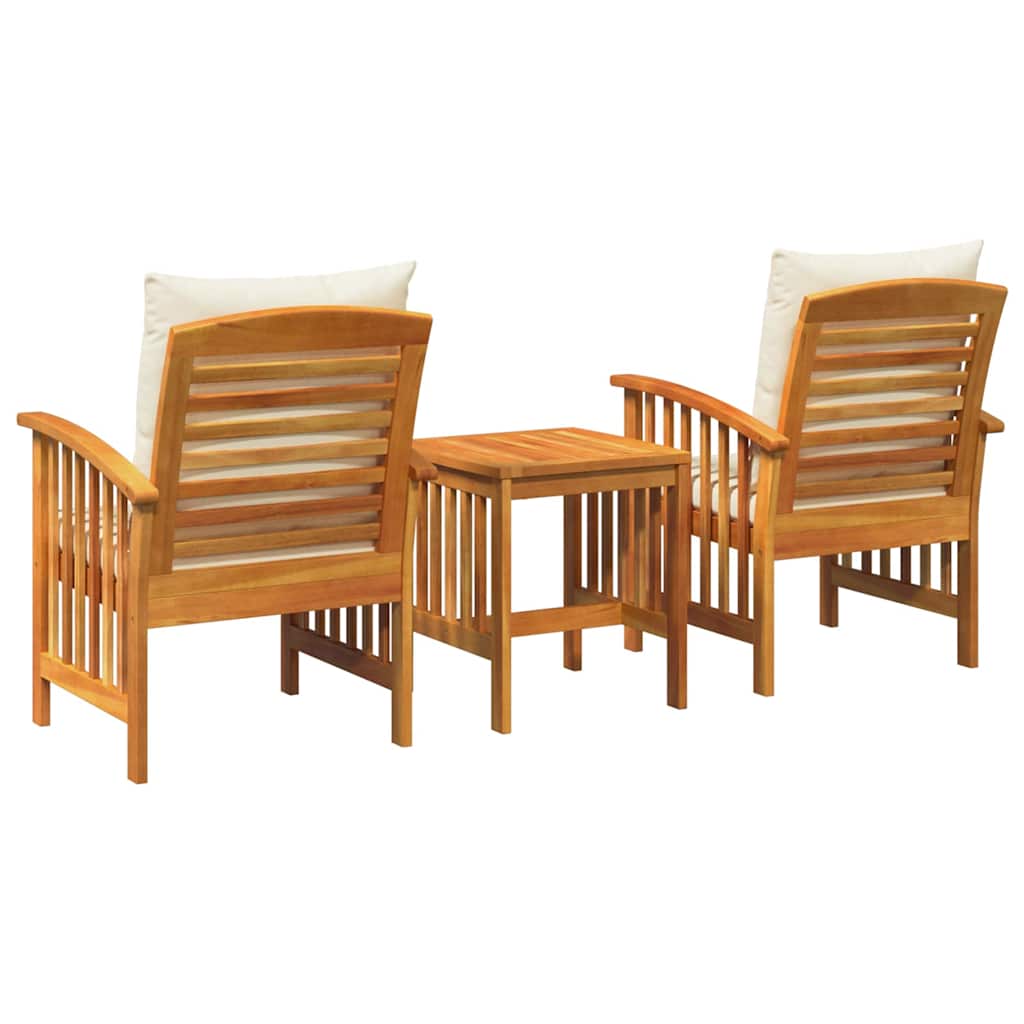 Ensemble de canapé de jardin avec coussin 3 pcs Huile Naturelle - XIOS