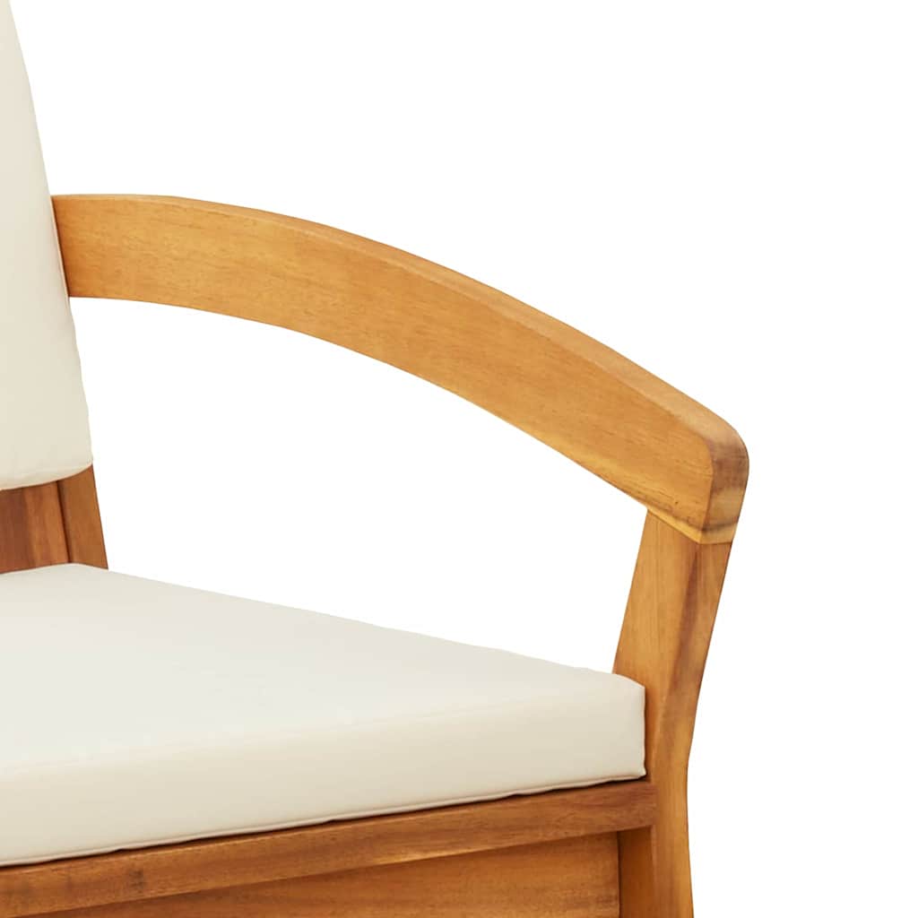 Chaise de jardin 2 pcs Huile Naturelle Bois d'Acacia Massif - XIOS
