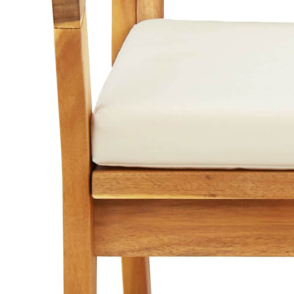 Chaise de jardin 2 pcs Huile Naturelle Bois d'Acacia Massif - XIOS