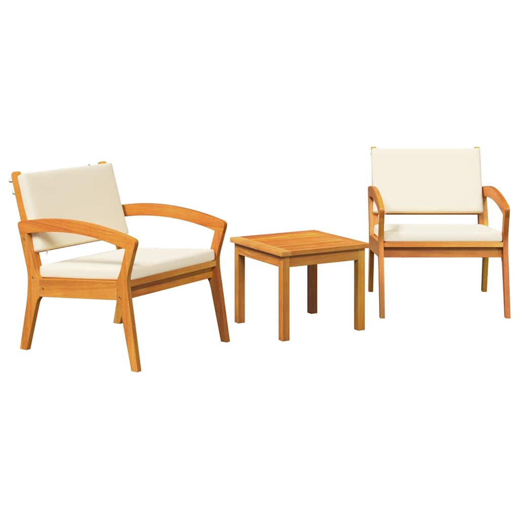 Ensemble bistrot avec coussin 3 pcs Marron Polyester - XIOS