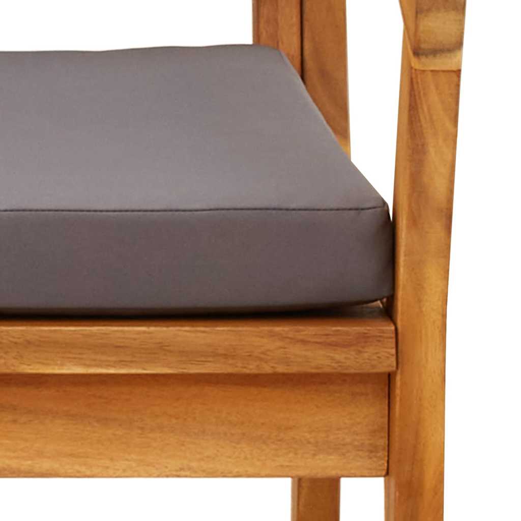 Chaise de jardin 2 pcs Huile Naturelle Bois d'Acacia Massif - XIOS